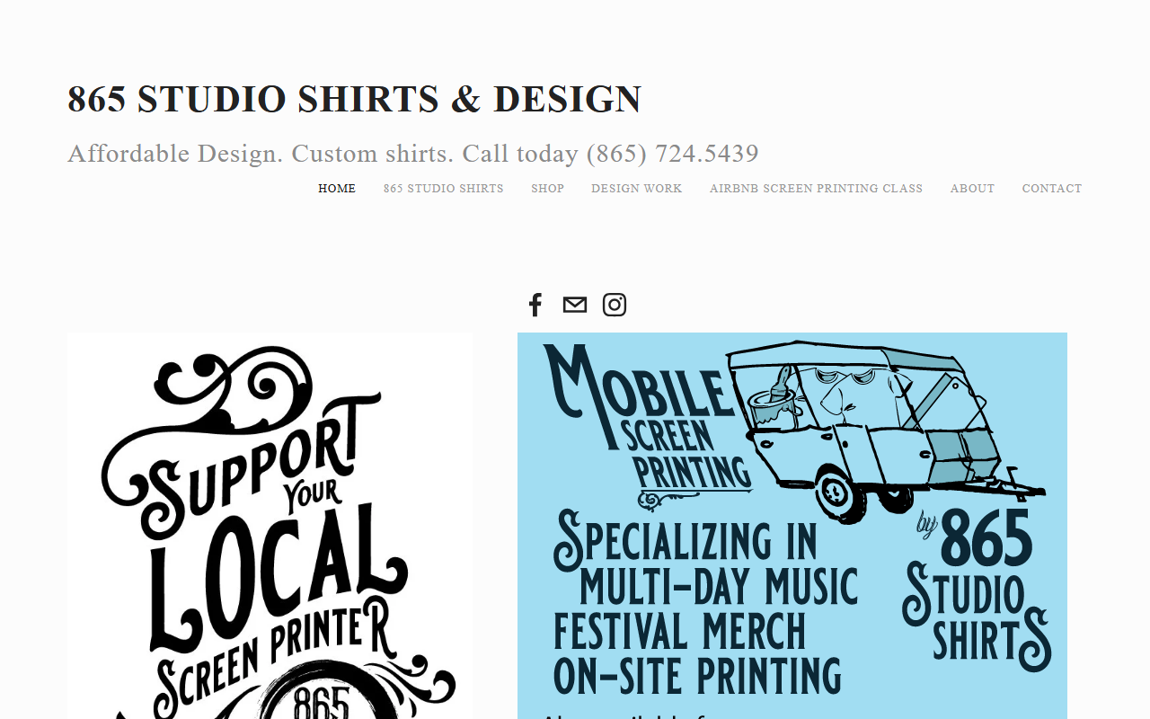 865studioshirts.com screenshot