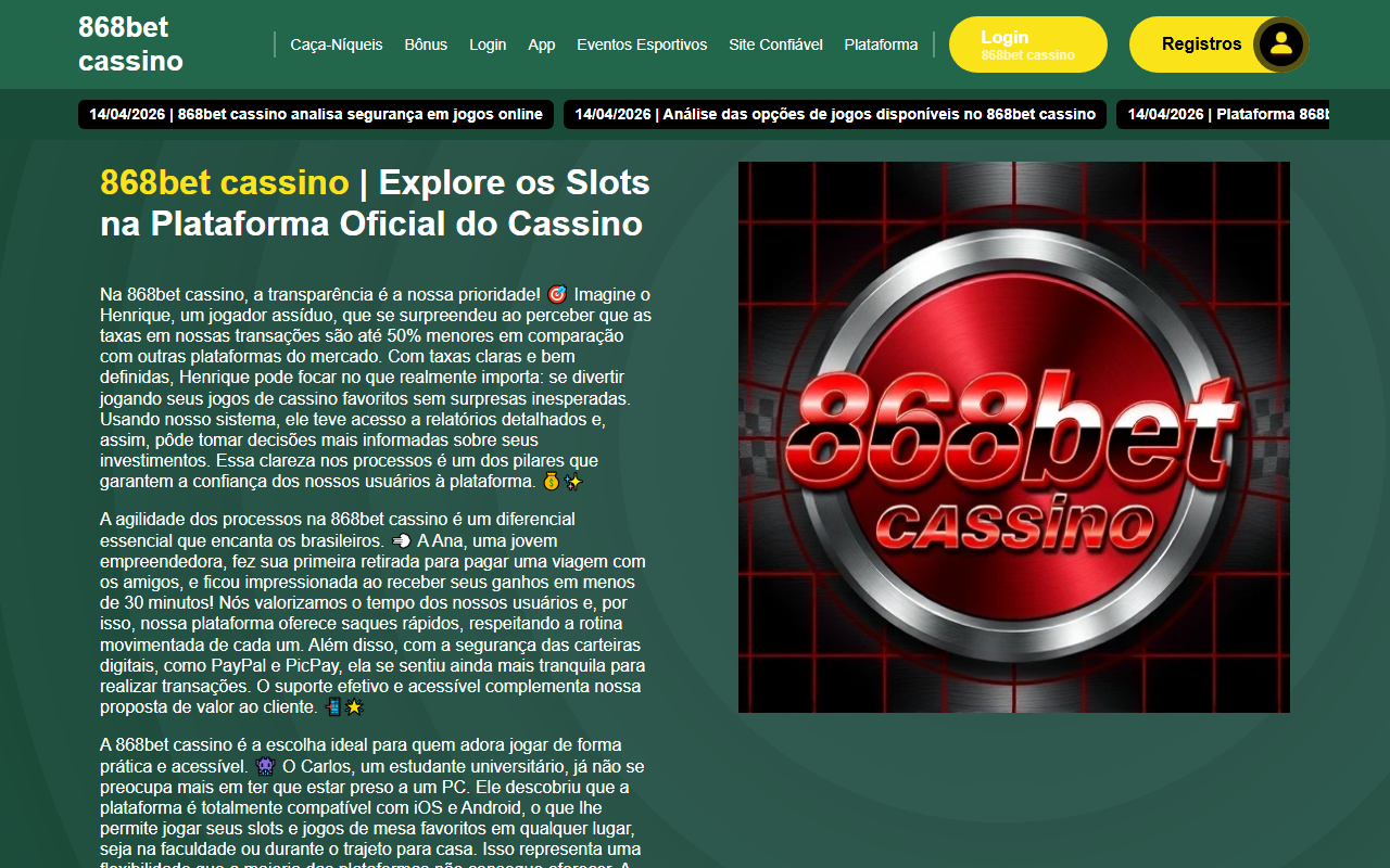 868betcassino.com screenshot