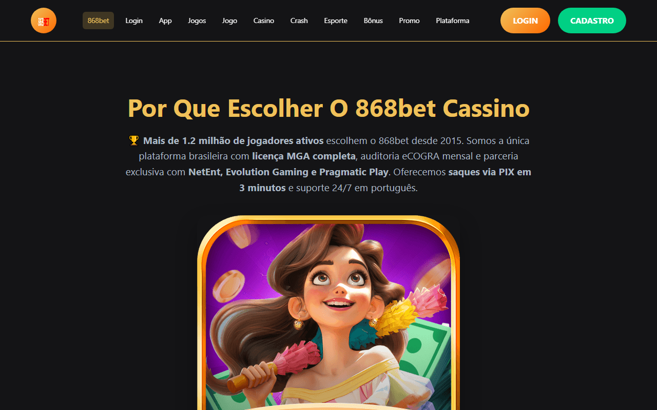 868betplataforma.com screenshot