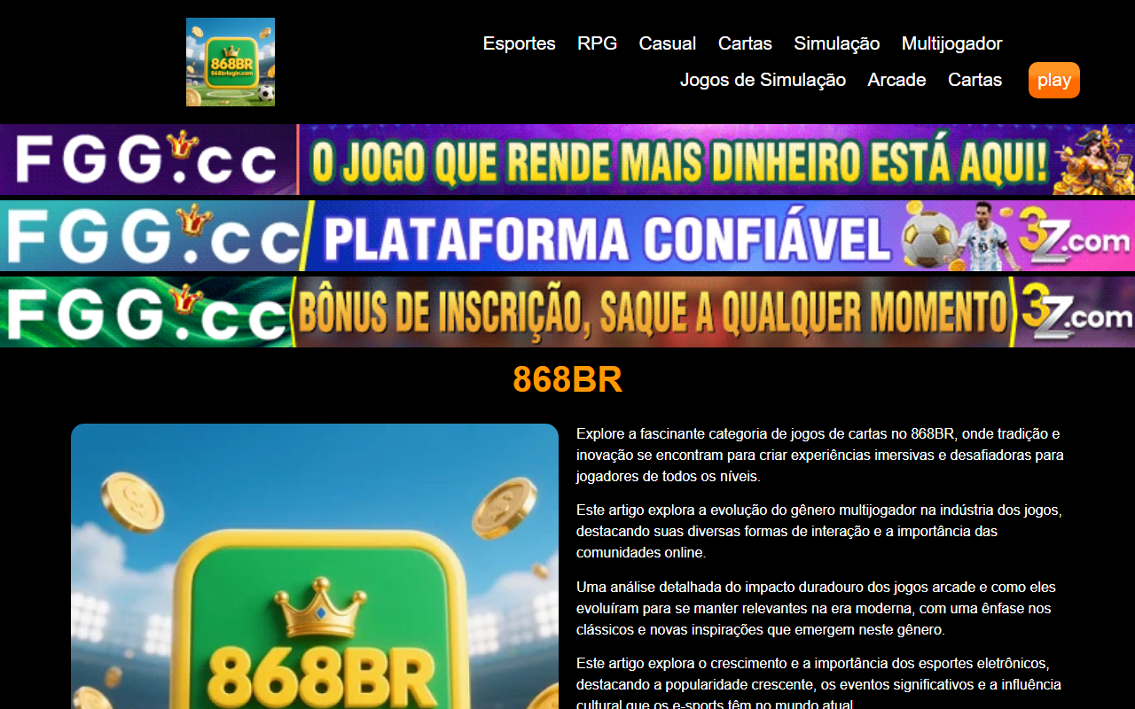 868brlogin.com screenshot