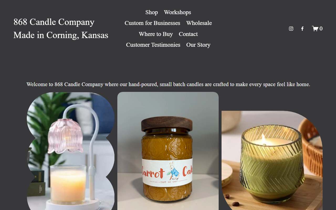 868candleco.com screenshot