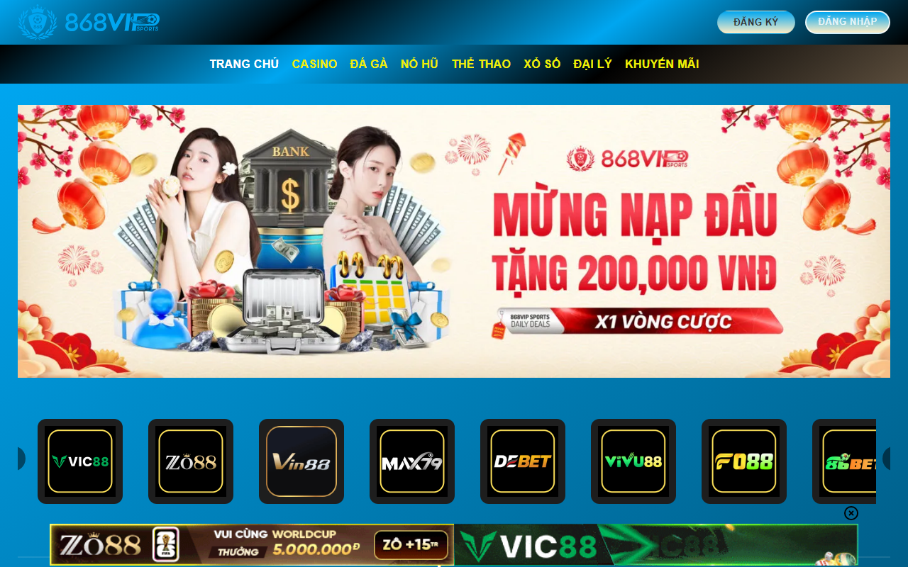 868vipclub.com screenshot