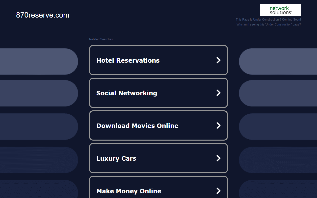 870reserve.com screenshot