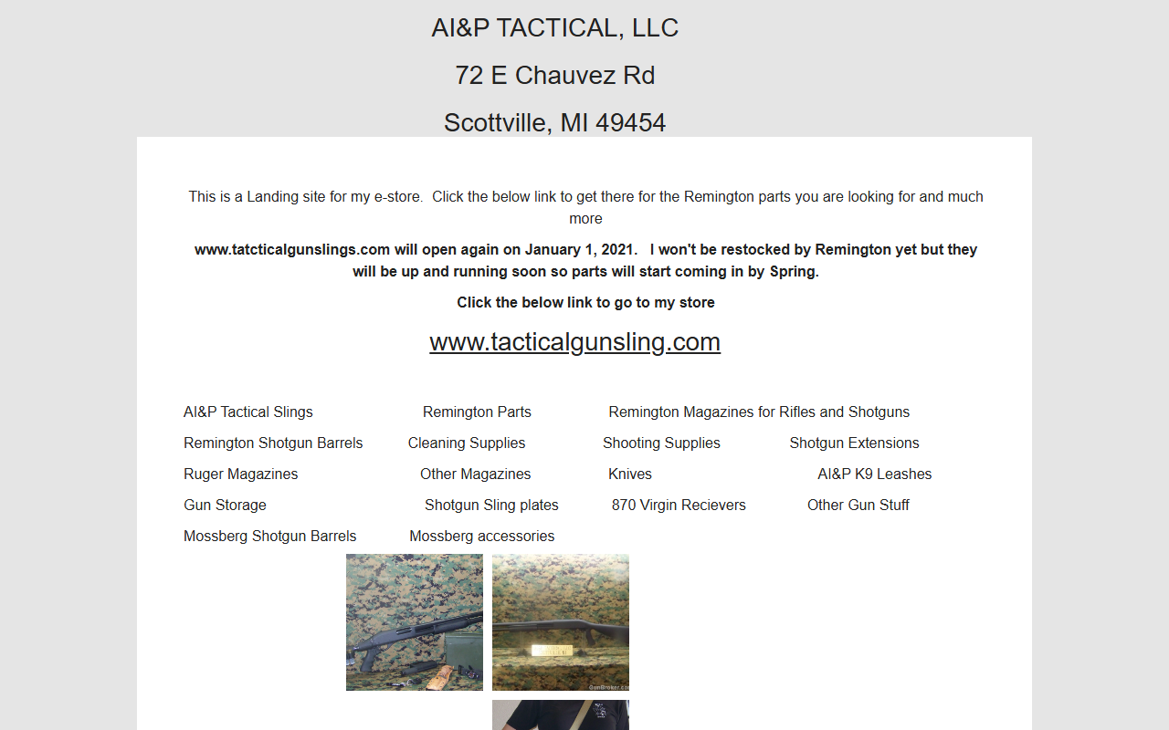 870shotgun.com screenshot