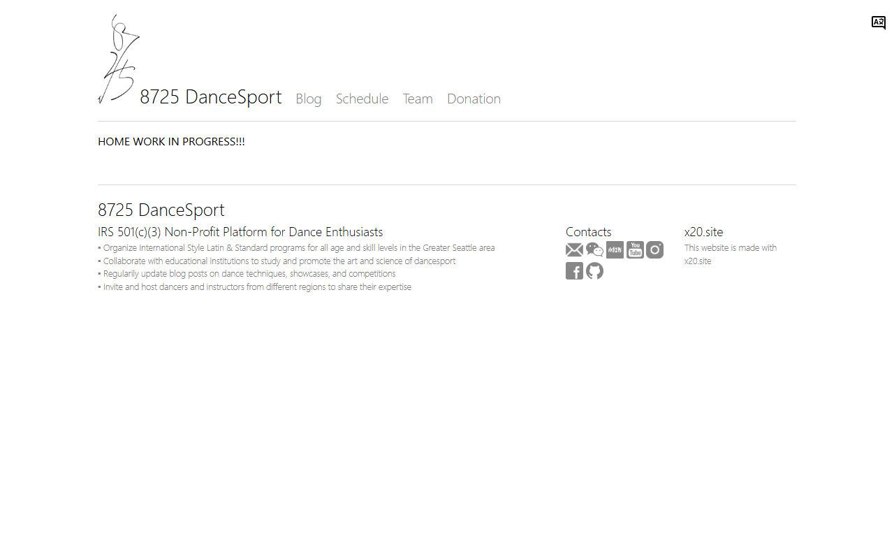 8725dancesport.com screenshot