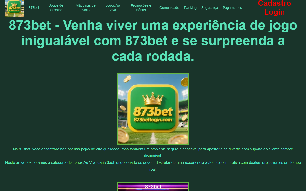 873betlogin.com screenshot