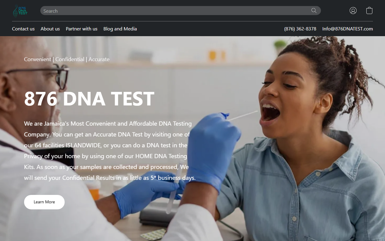 876dnatest.com screenshot