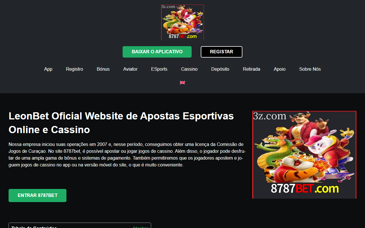 8787betbaixar.com screenshot