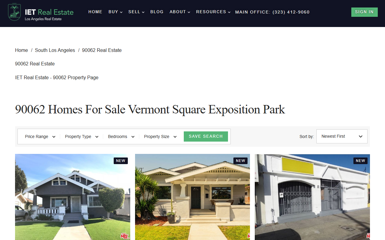 90062realestate.com screenshot