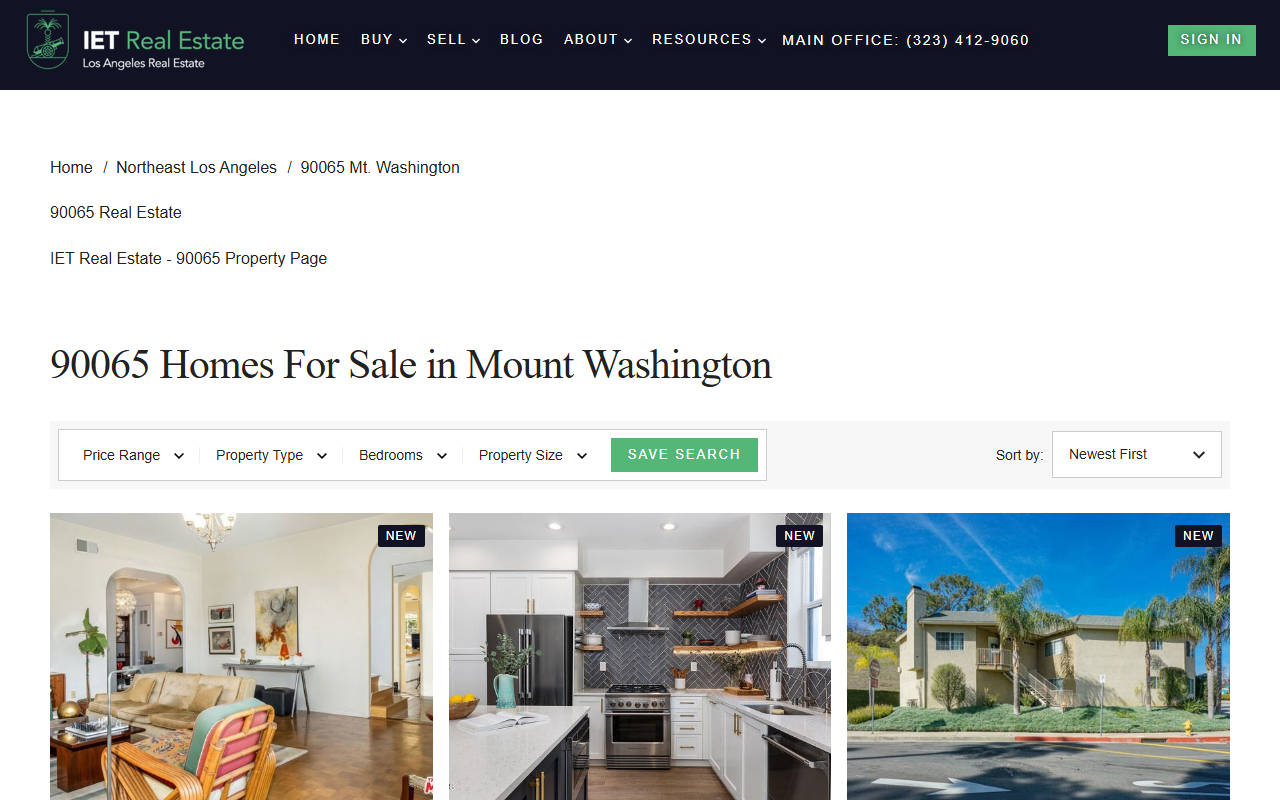 90065realestate.com screenshot