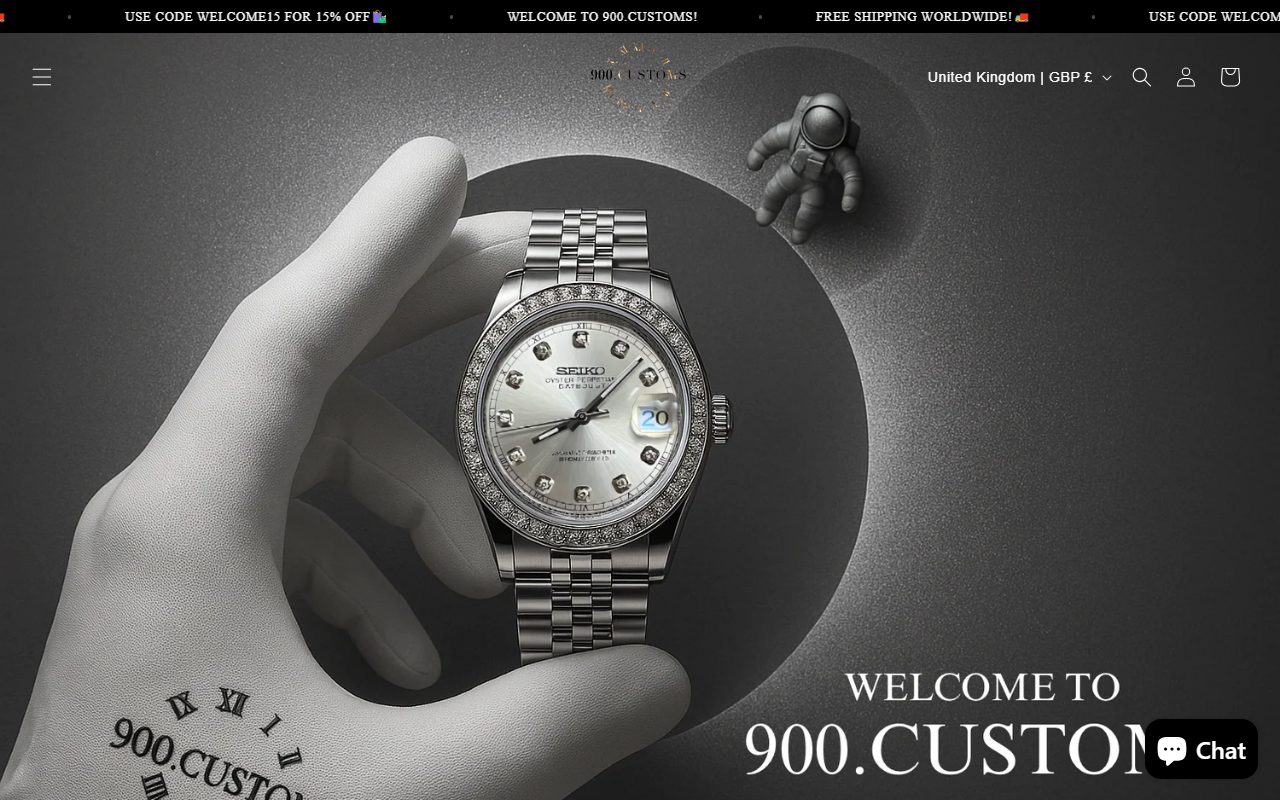 900customs.com screenshot