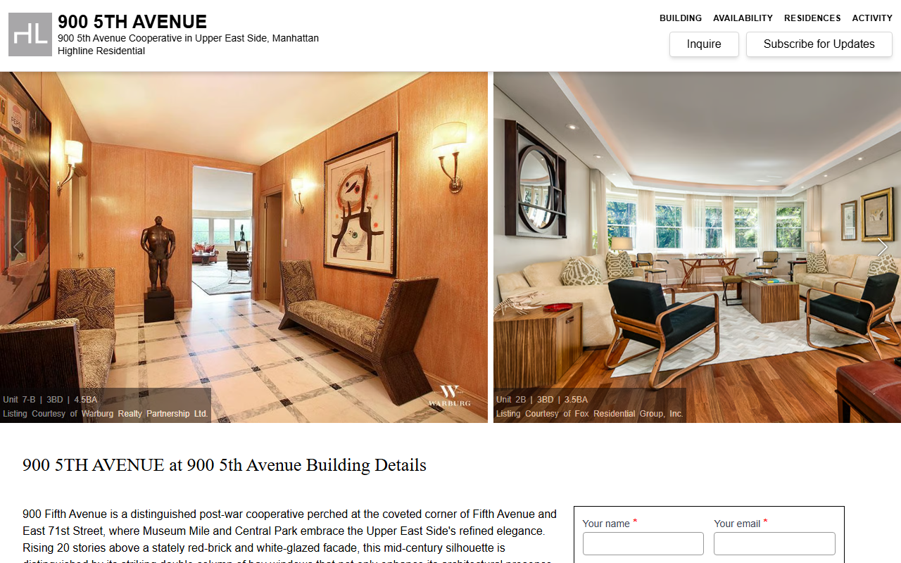 900fifthavenue.com screenshot