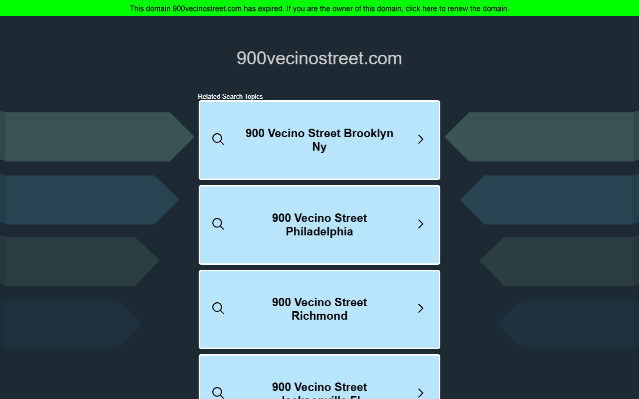 900vecinostreet.com screenshot