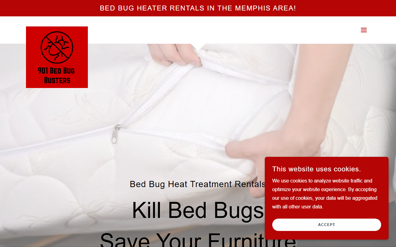 901bedbugheaters.com screenshot