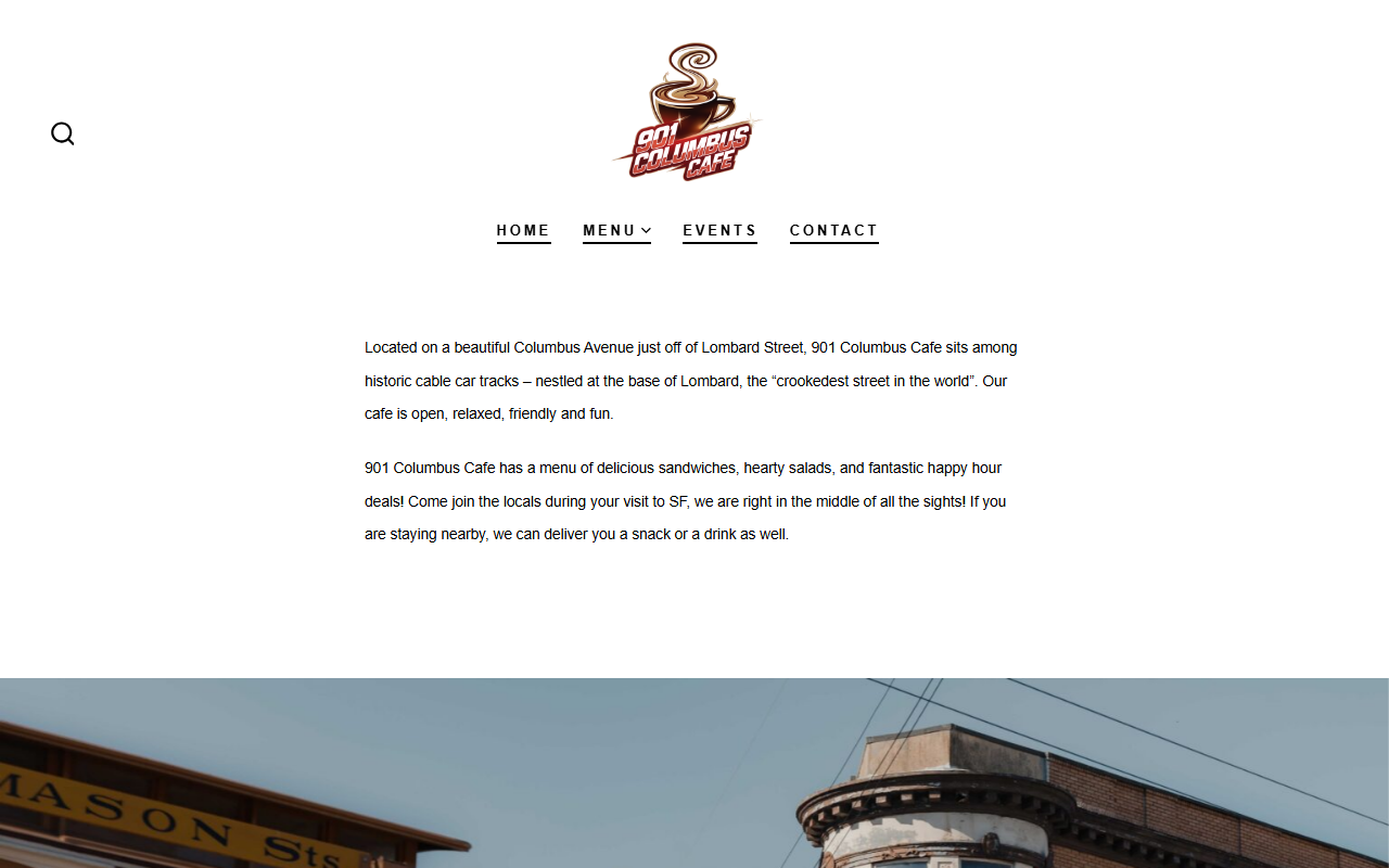 901columbuscafe.com screenshot