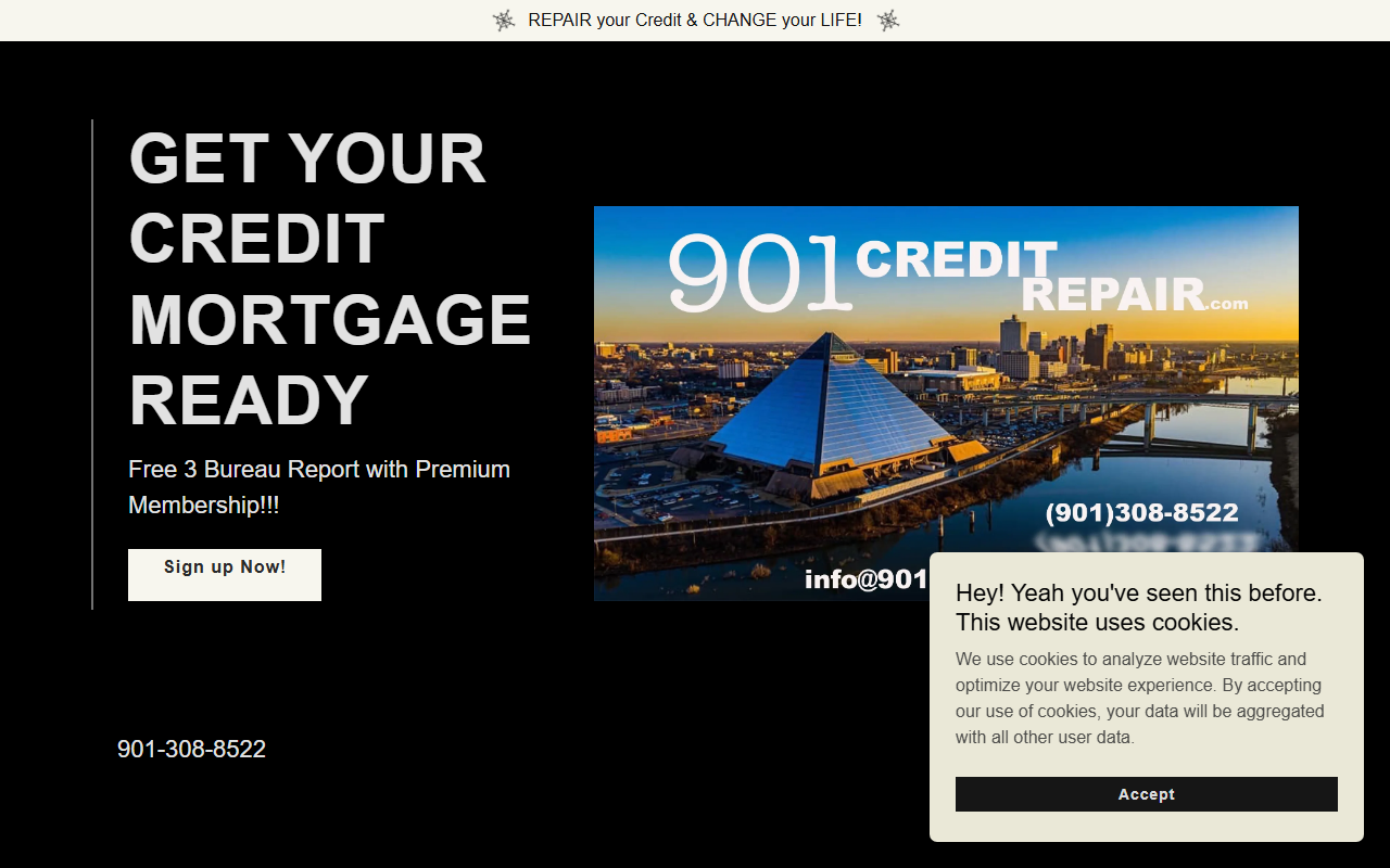 901creditrepair.com screenshot