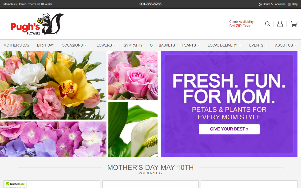 901flowers.com screenshot