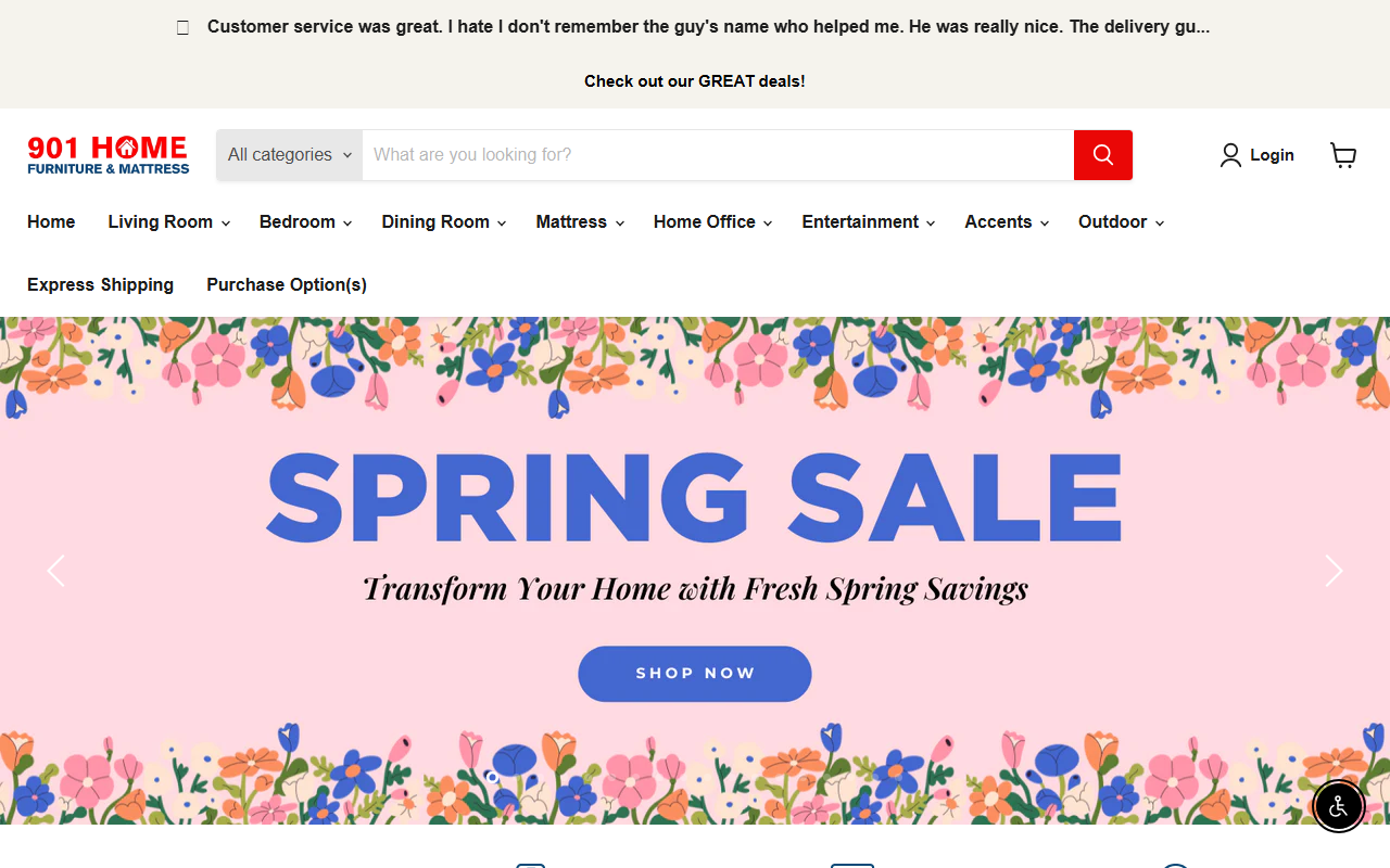 901homefurniture.com screenshot