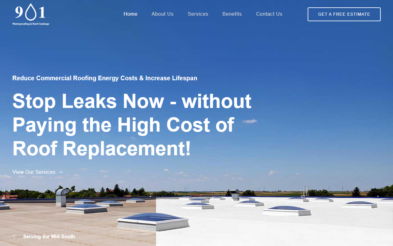 901roofcoatings.com screenshot