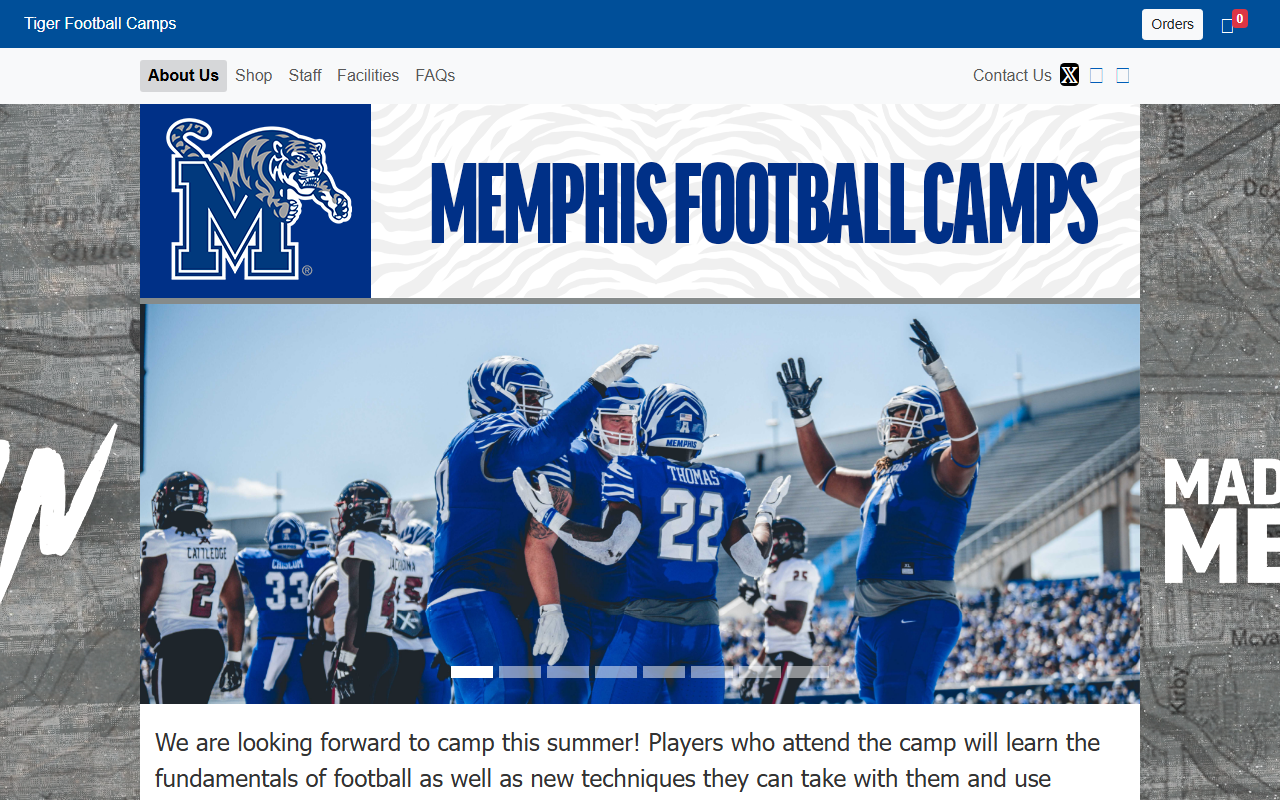 901tigercamps.com screenshot