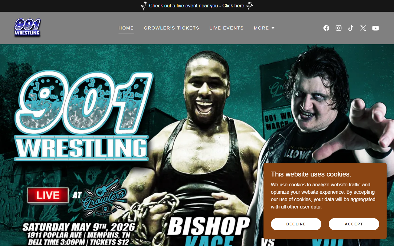 901wrestling.com screenshot