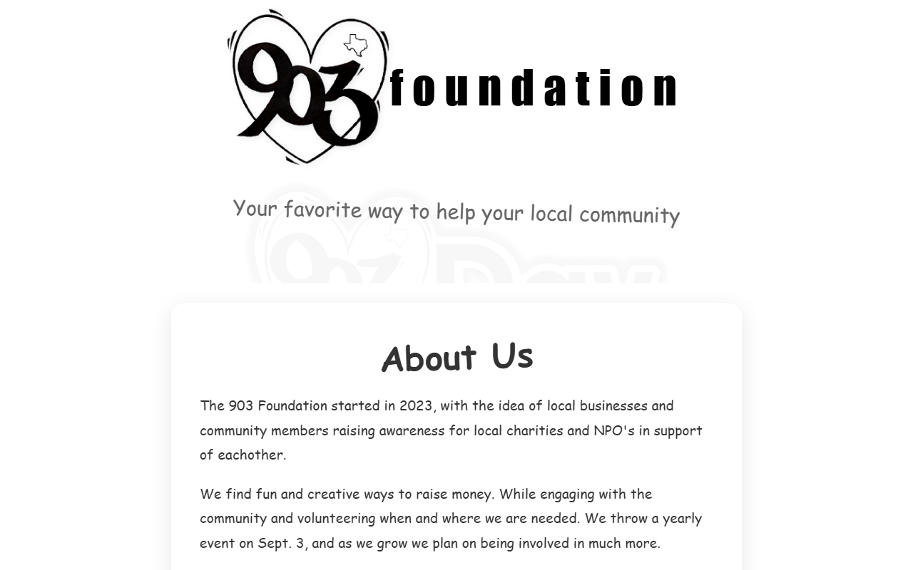 903foundation.com screenshot
