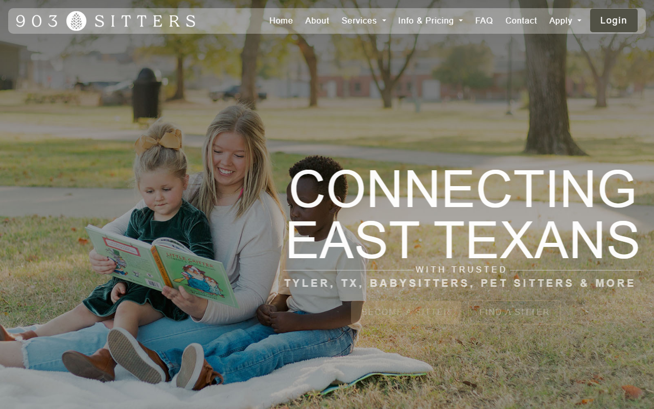 903sitters.com screenshot