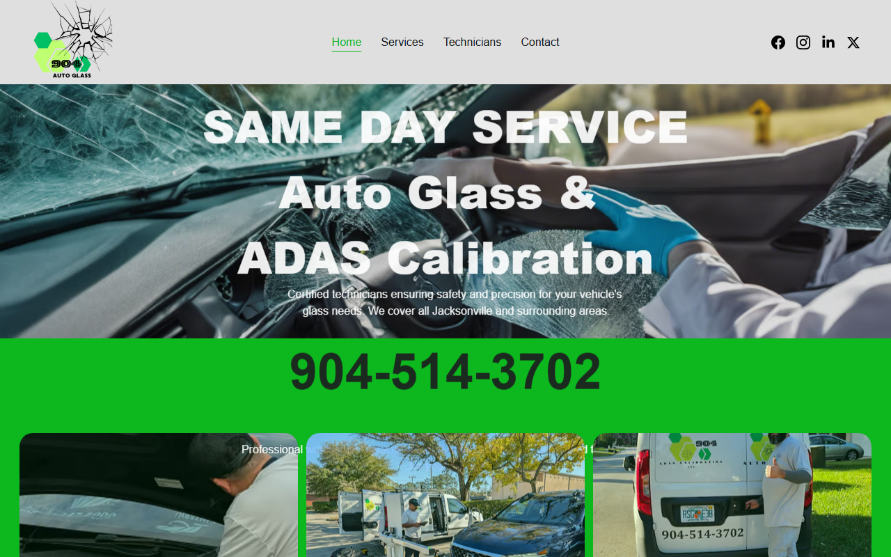 904autoglass.com screenshot