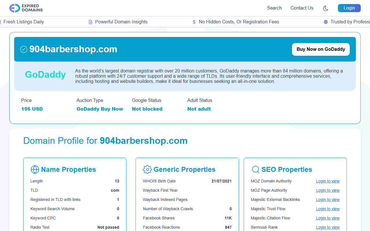 904barbershop.com screenshot