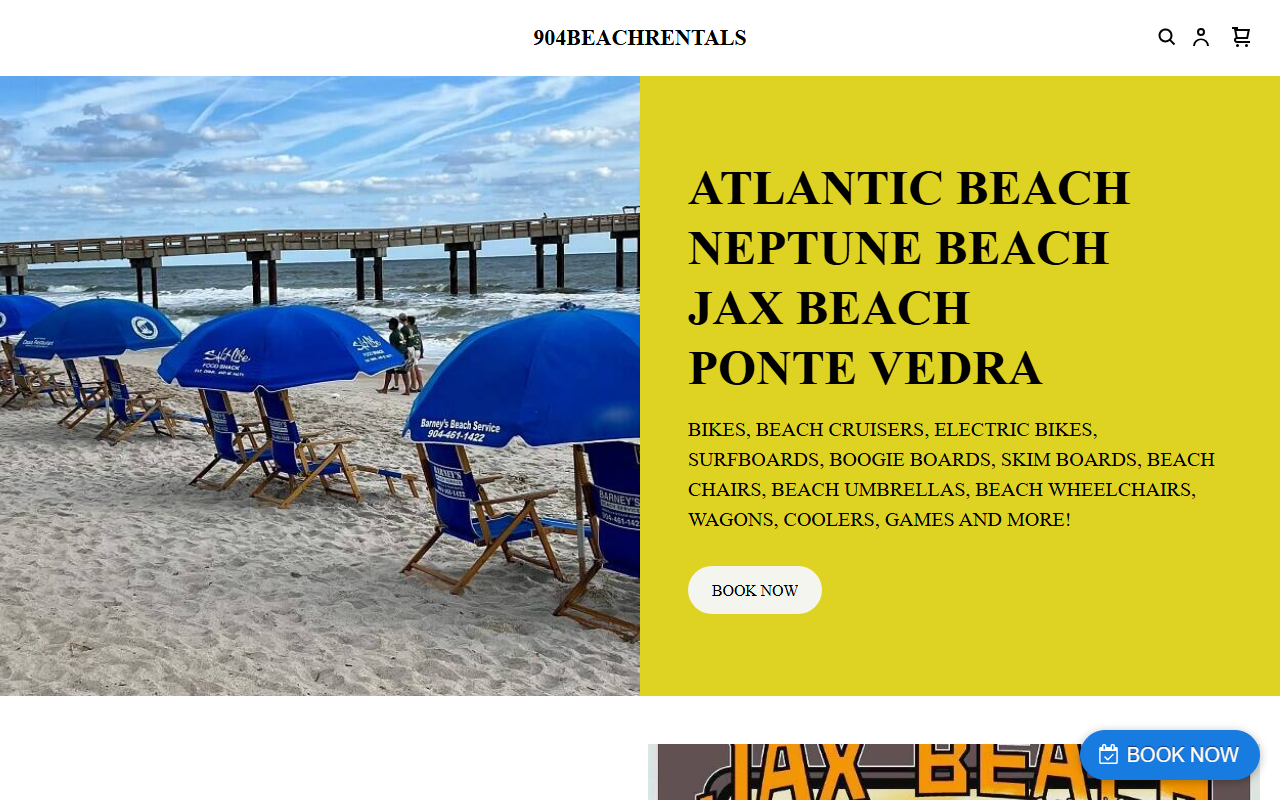904beachrentals.com screenshot