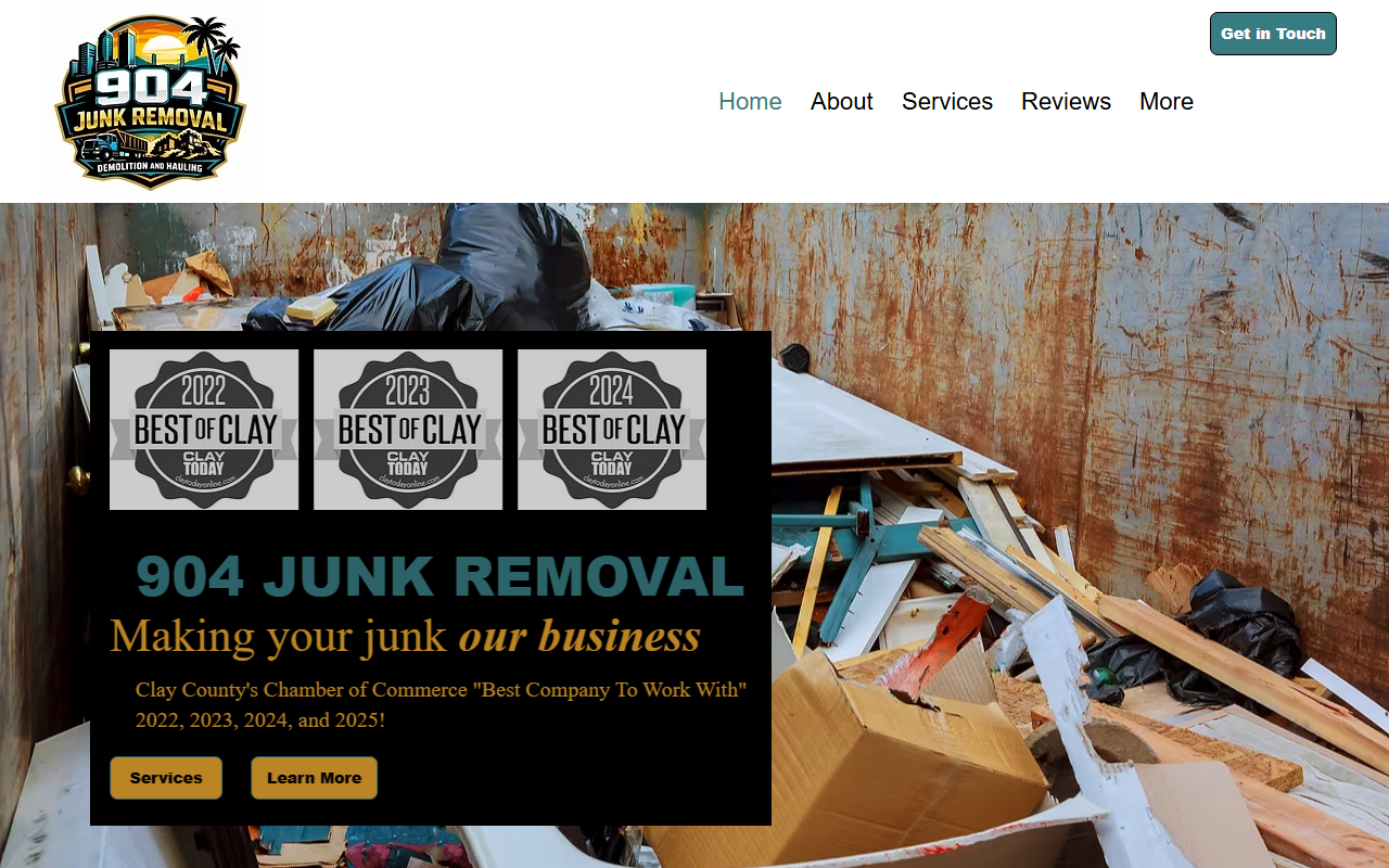 904junkremoval.com screenshot
