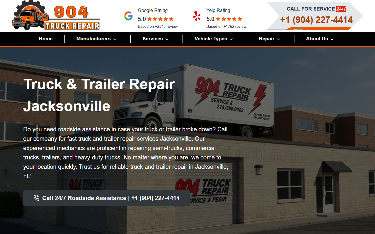 904truckrepair.com screenshot