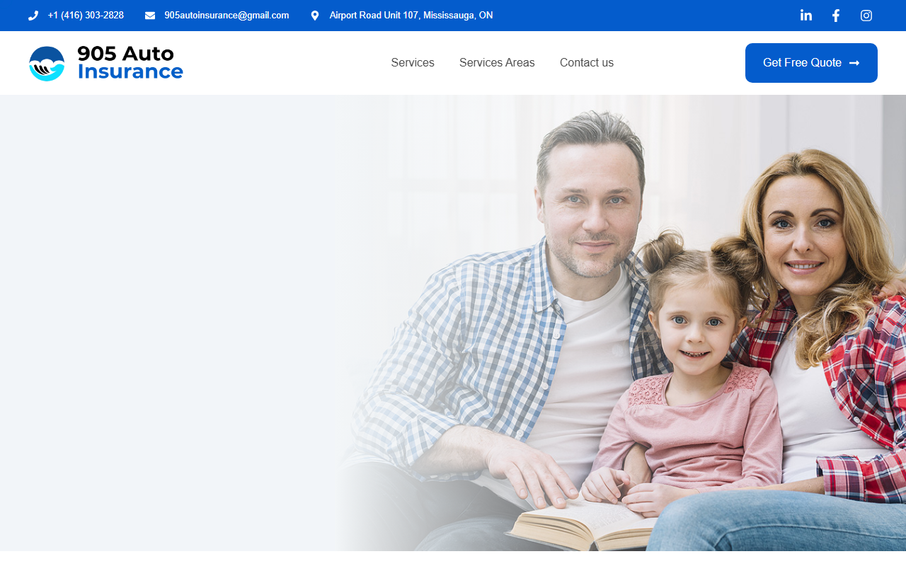 905autoinsurance.com screenshot