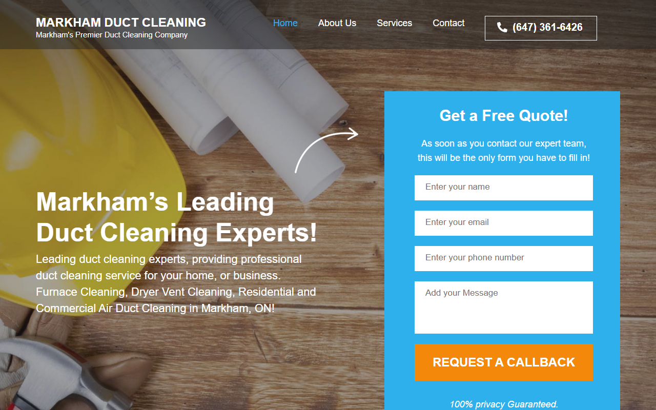 905ductcleaning.com screenshot