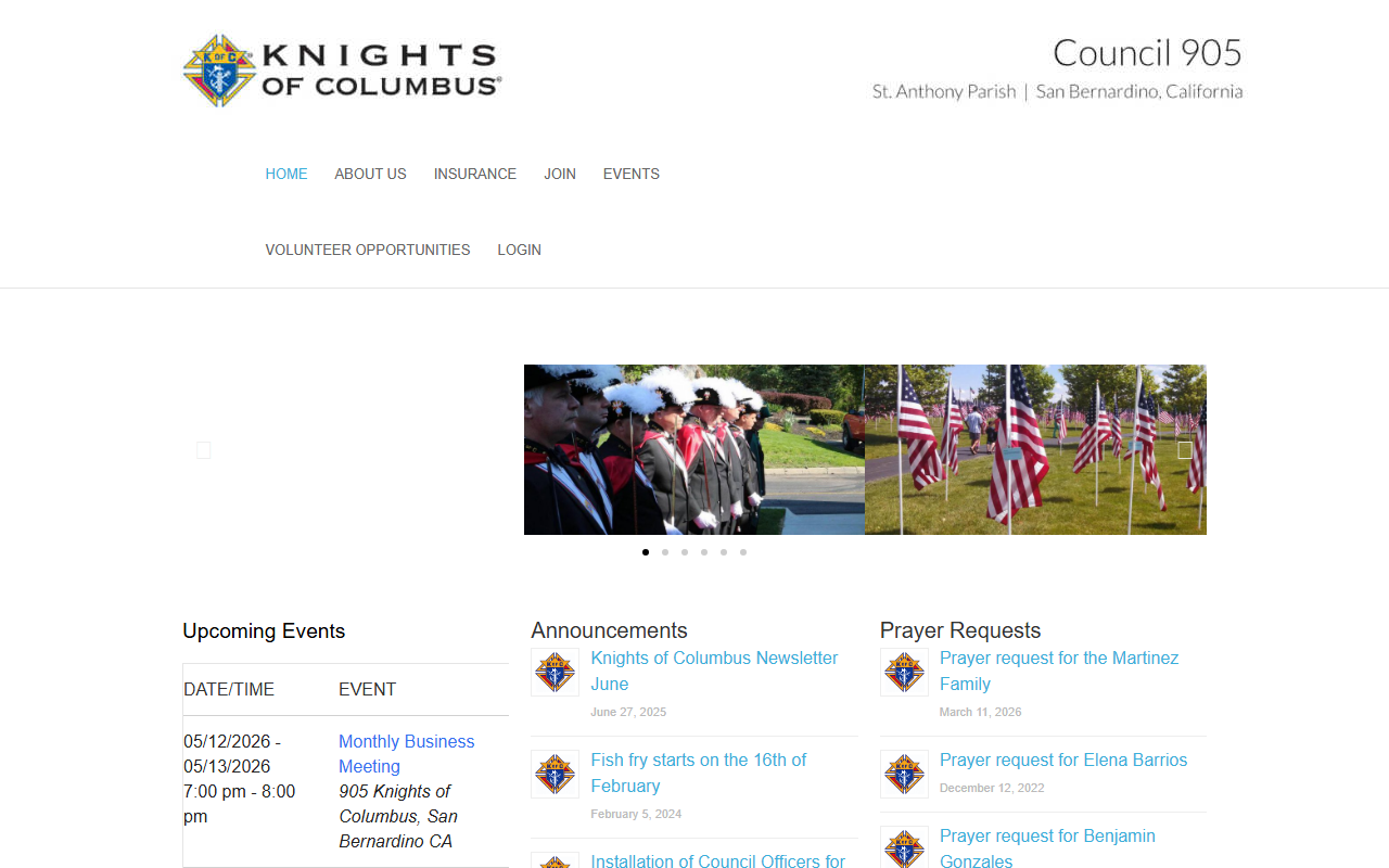 905knights.com screenshot