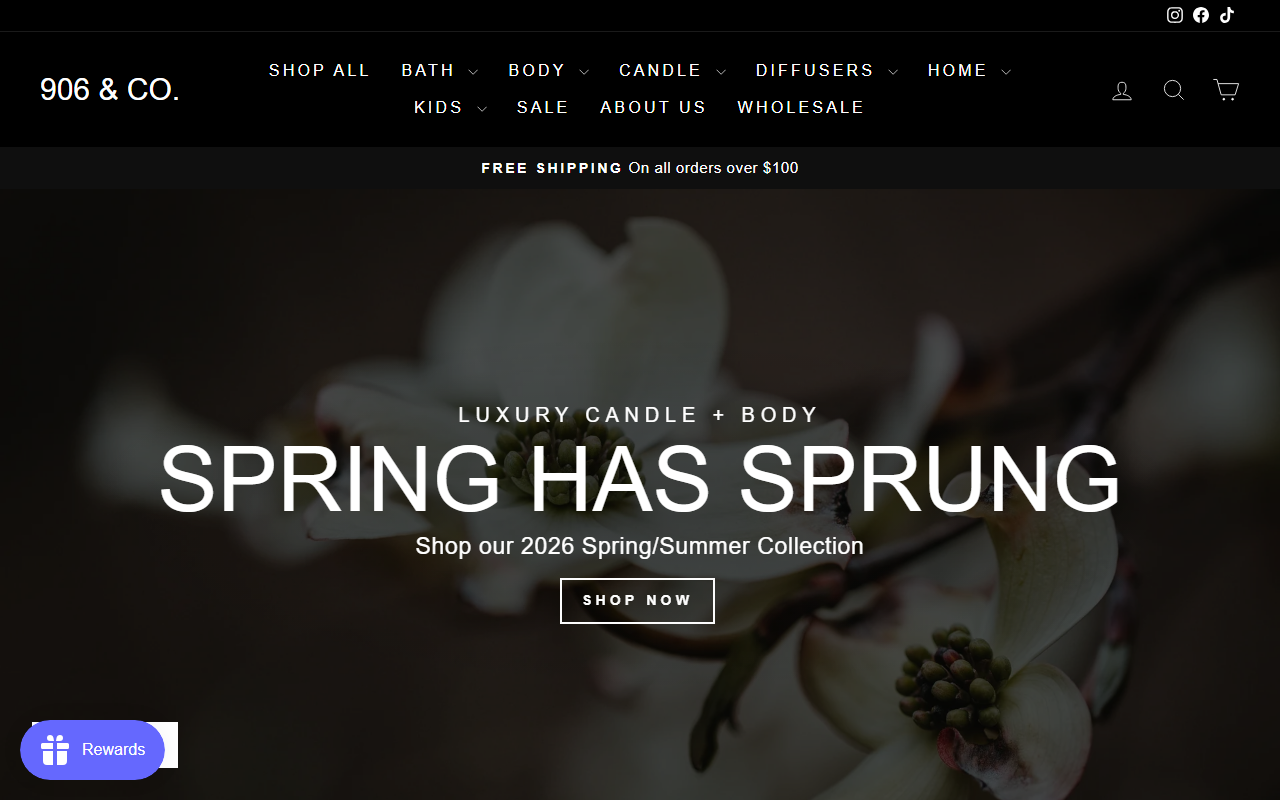 906candles.com screenshot