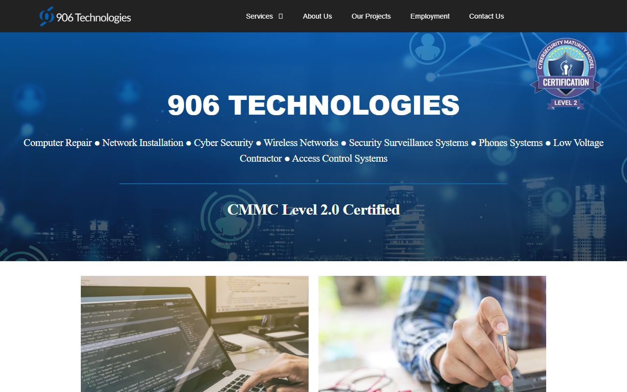906technologies.com screenshot