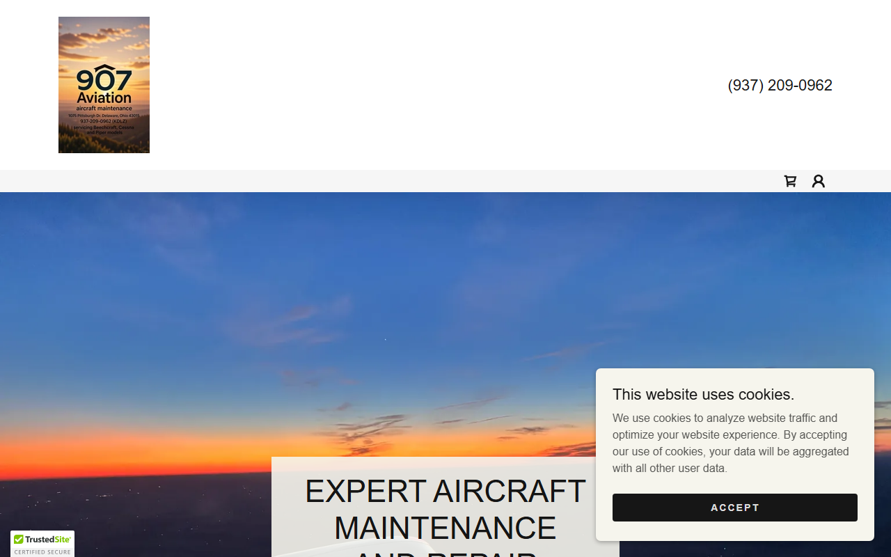 907aviation.com screenshot