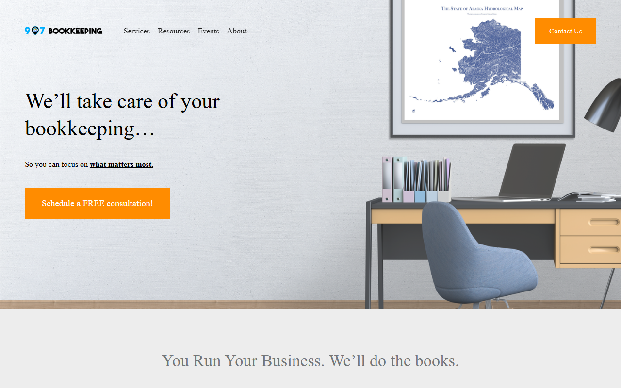 907bookkeeping.com screenshot