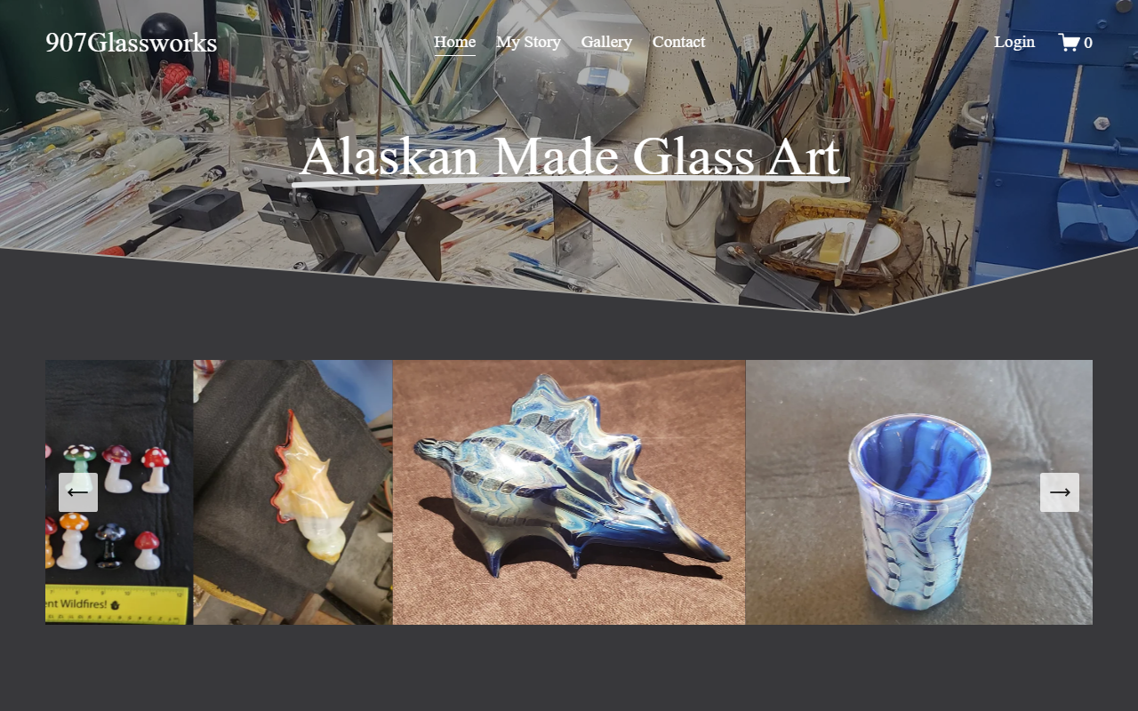 907glassworks.com screenshot