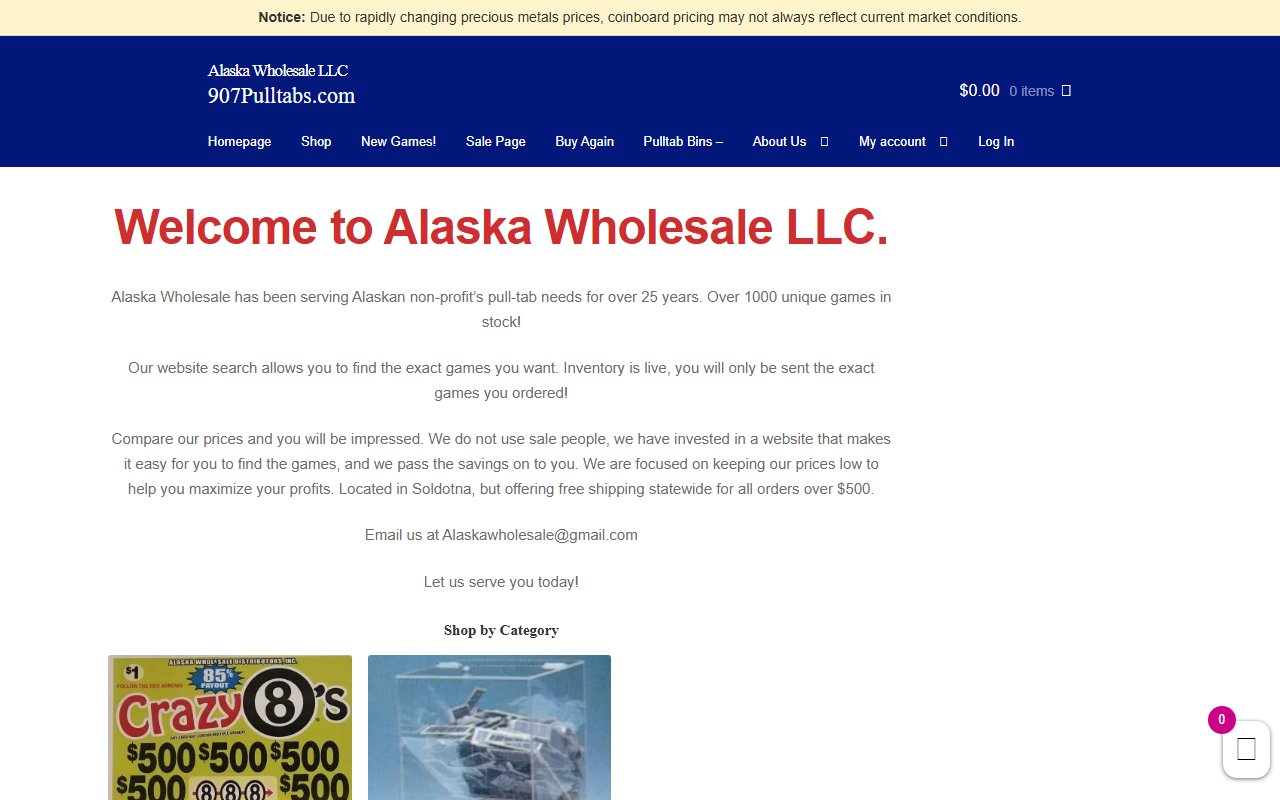 907pulltabs.com screenshot