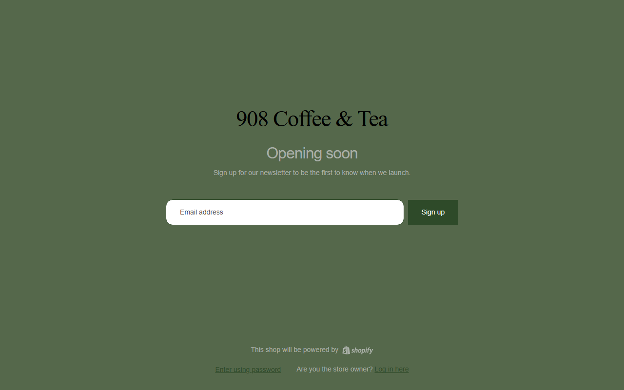 908coffeeandtea.com screenshot