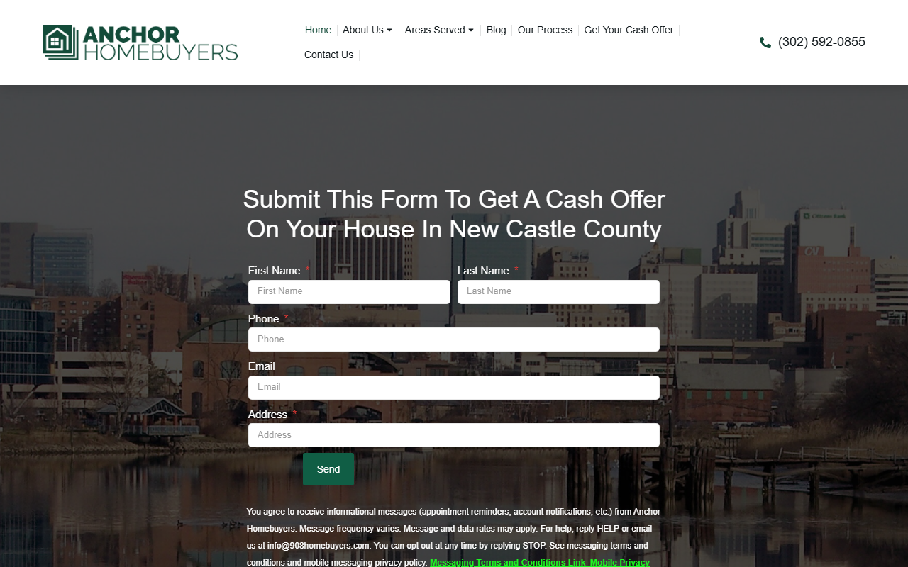 908homebuyers.com screenshot