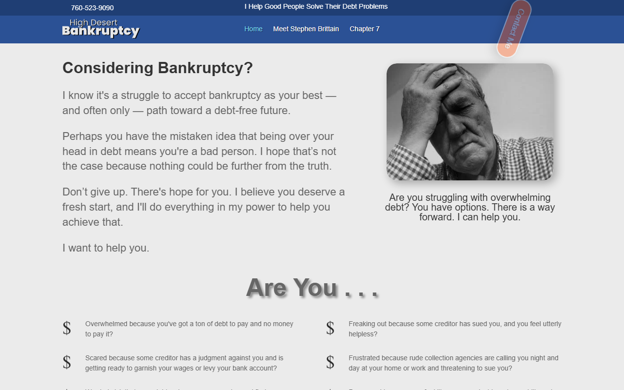 909bankruptcy.com screenshot