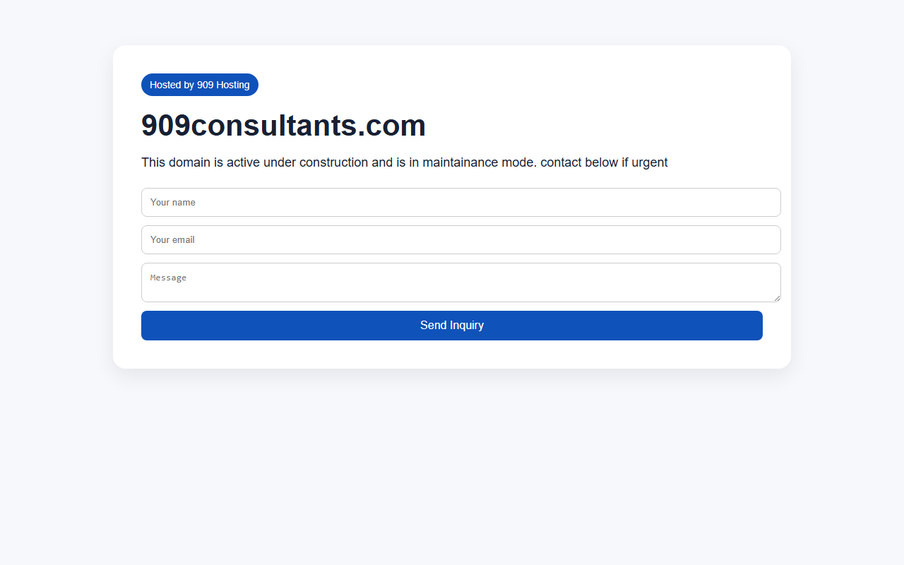 909consultants.com screenshot