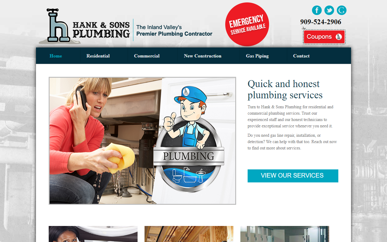 909plumber.com screenshot