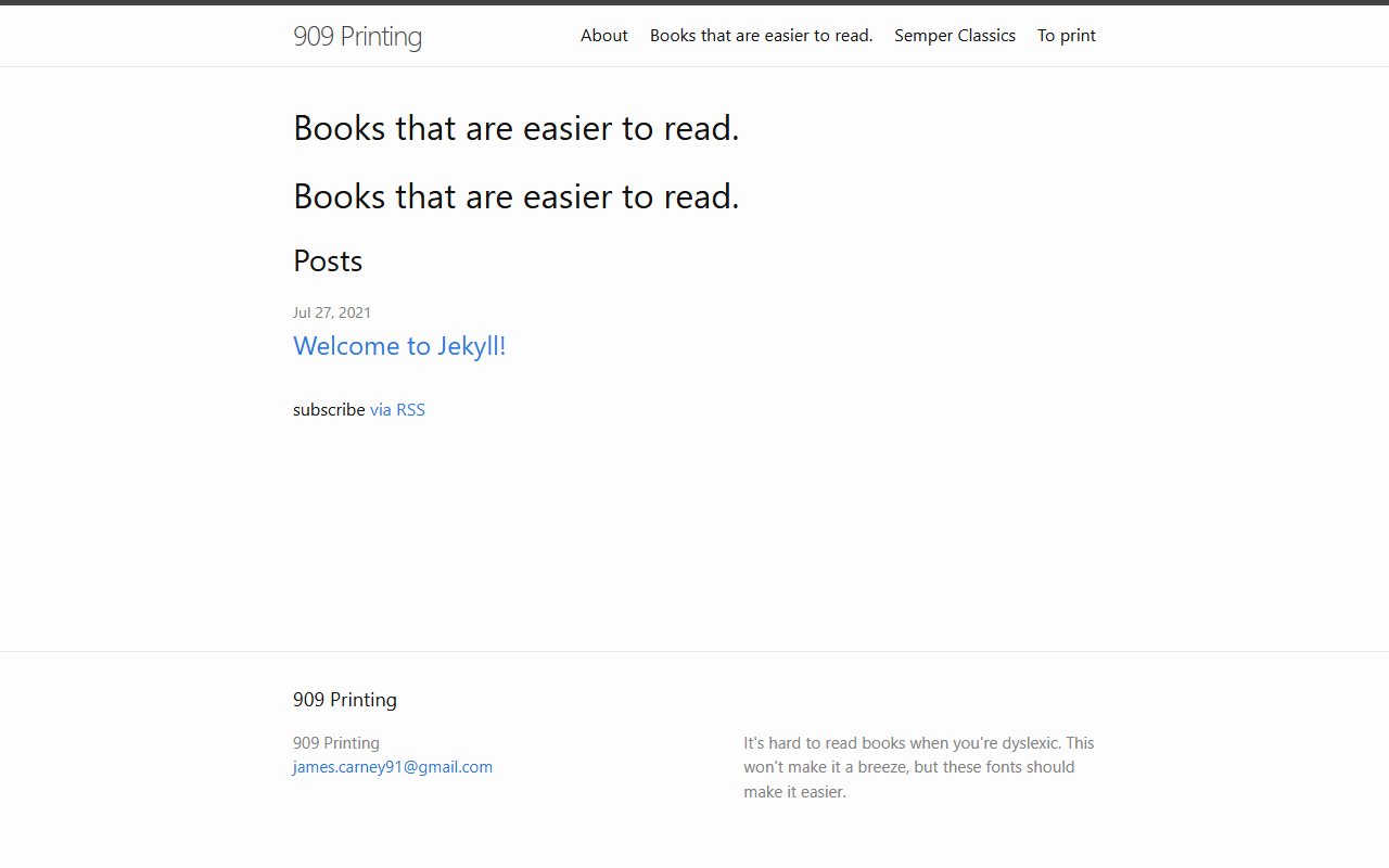 909printing.com screenshot