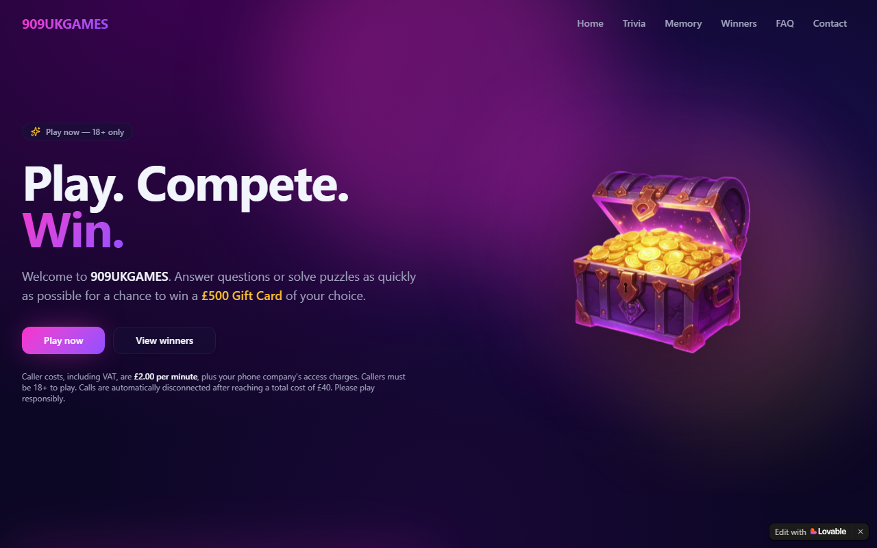 909ukgames.com screenshot