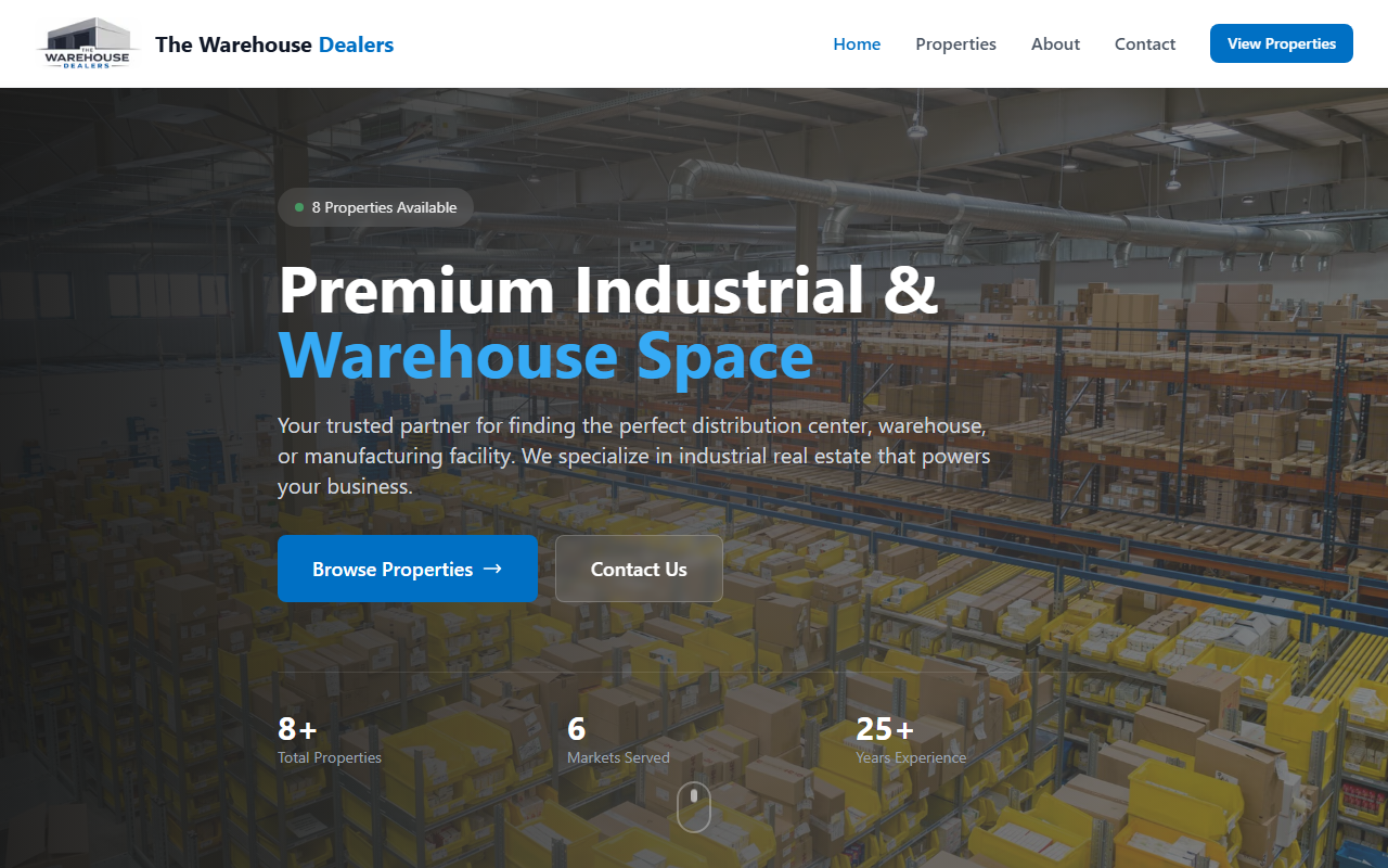 909warehouses.com screenshot