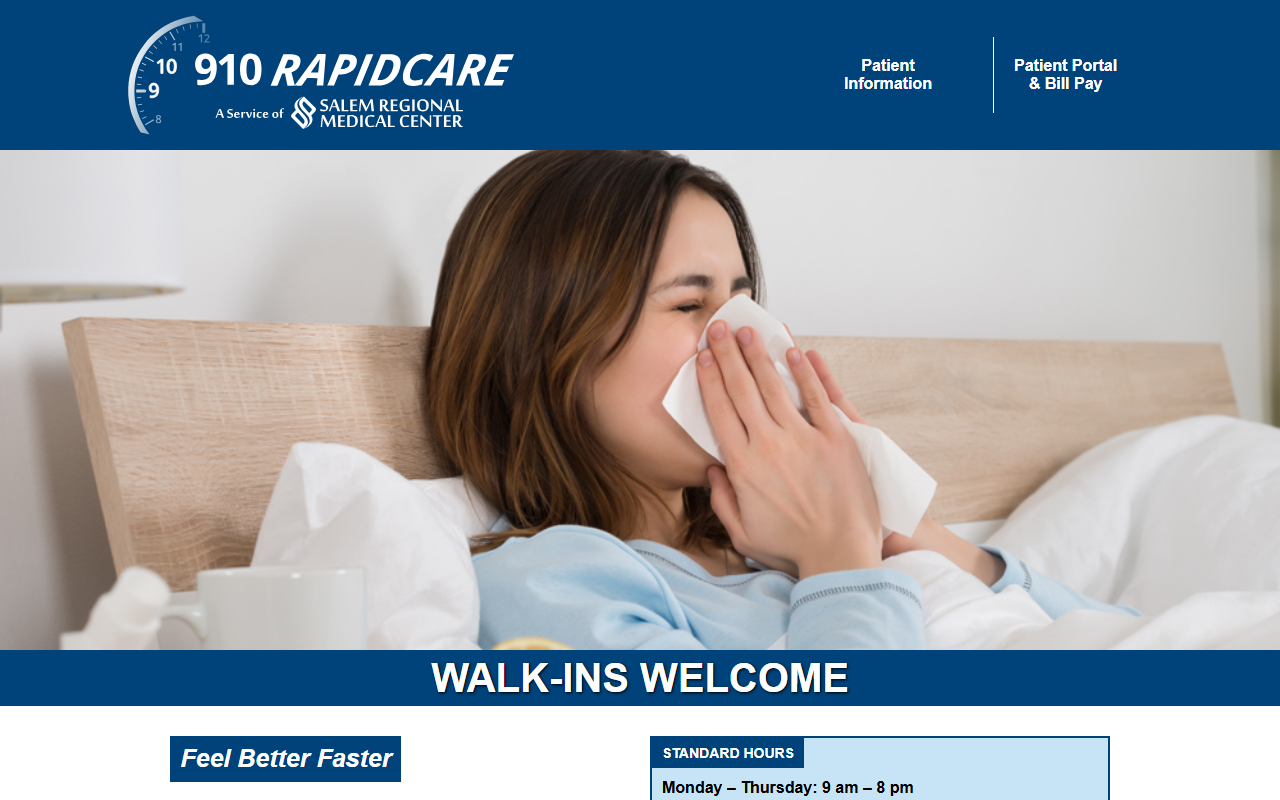 910-rapidcare.com screenshot